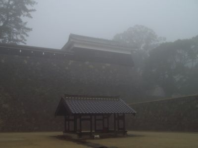松江城の城壁